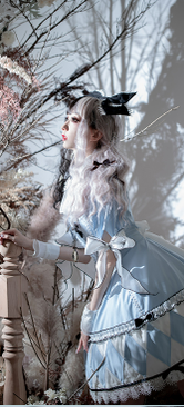 Quaint Lass~Alice~Sweet Lolita Sky Blue OP Dress   