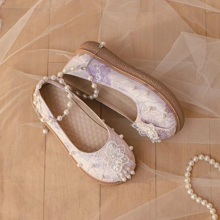 Yana~Lianhua Yana~Han Lolita Platform Shoes Chinese Style Shoes   