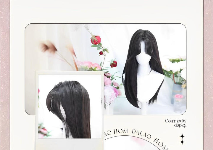 Dalao Home~2624X~Balck Lolita Wigs Long Straight Hair   