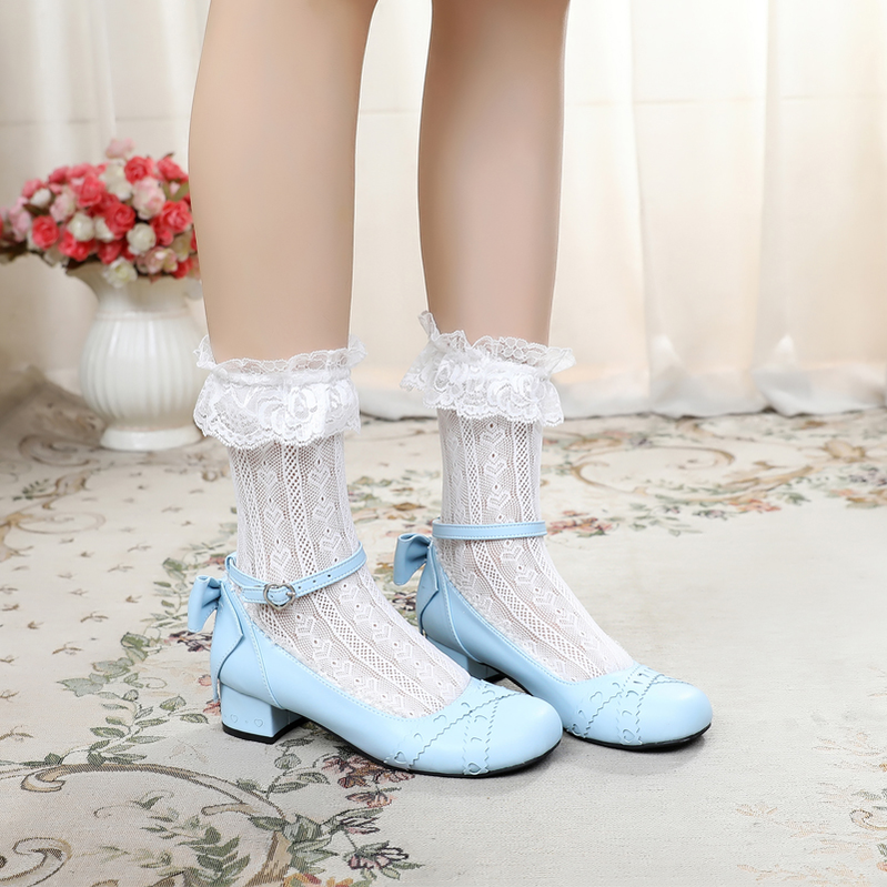 Sosic - Rei Su Su - Sweet Lolita Round Toe Leather Shoes Multicolors