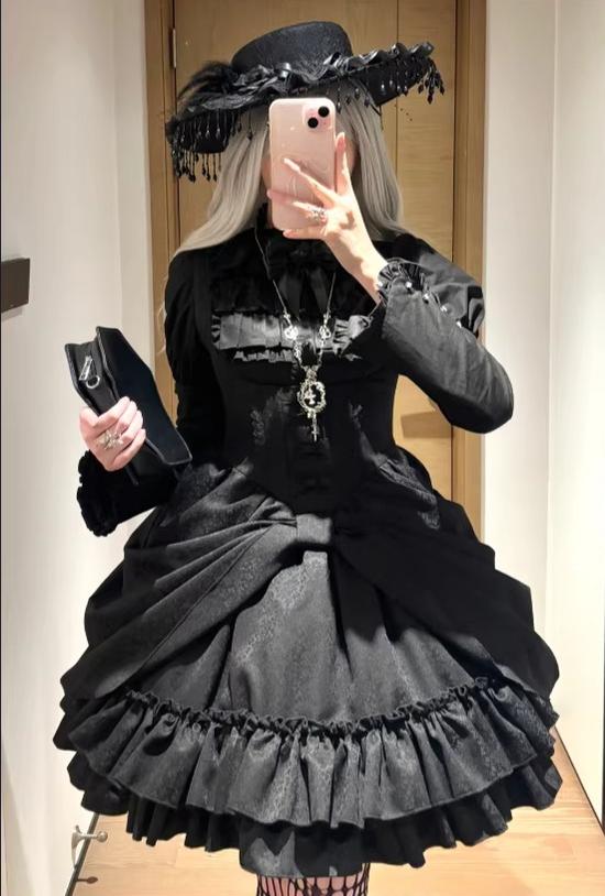 Perfume Bottle - Gothic Lolita Corset JSK Dress, Bust-Supporting 45080:834194