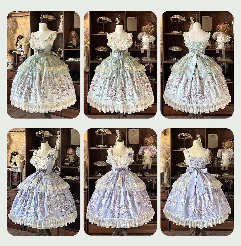 Lily Maiden - Classic Lolita JSK Dress, Lily Embroidery