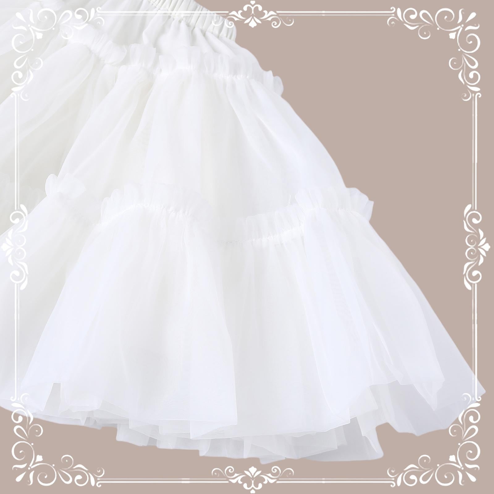 Aurora&Ariel - Short A Line Dailywear Petticoat | 13.8" (35 cm) Length 44242:799595