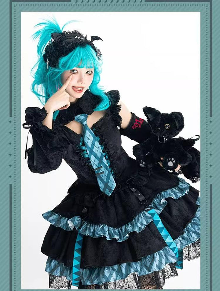 Confession Balloon~IP Collab Gothic Lolita Dress Set 38548:590054