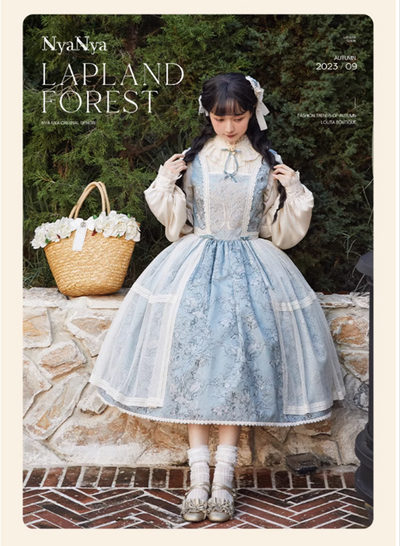 (Buyforme)NyaNya~ Lapland Forest~ Lolita Elegant Vintage Floral JSK OP Dress   