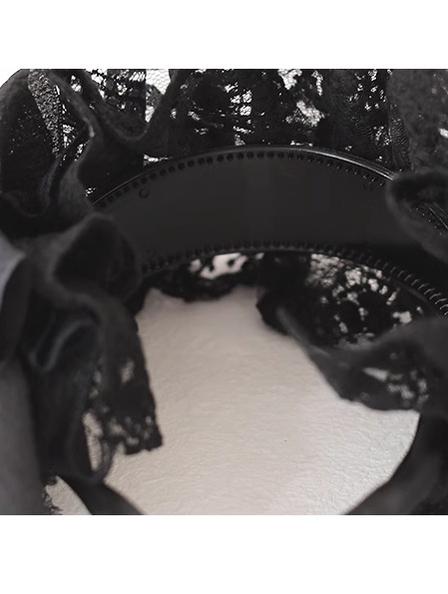 Xiaogui - Goth Lolita Headwear Black Lace KC