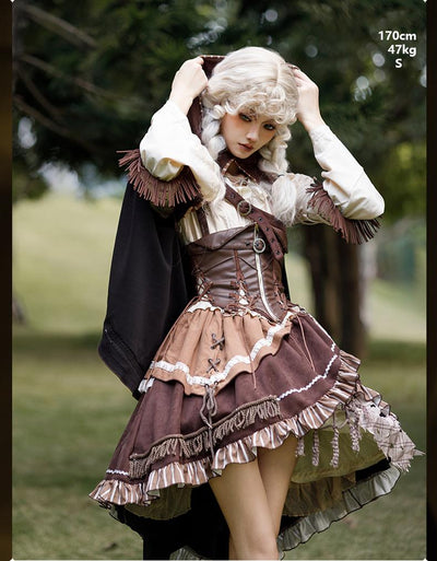 (BFM)Ocelot~Hunter~Steam Hunter Style Merad Lolita Dress Full Set   