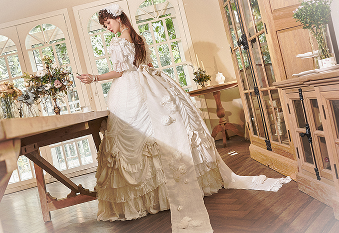 Henrietta~Sa Majeste la Rose~Elegant Lolita Wedding Dress Multicolor Customizable   