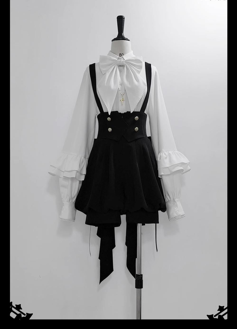 Princess Chronicles~Doll~Ouji Lolita Shirt Retro Elegant Prince Lolita Shorts Suit   