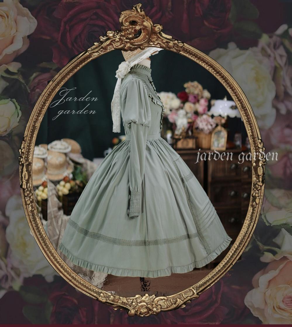 Tiny Garden~The Black Forest~Classic Lolita Stand Collar Dress OP   