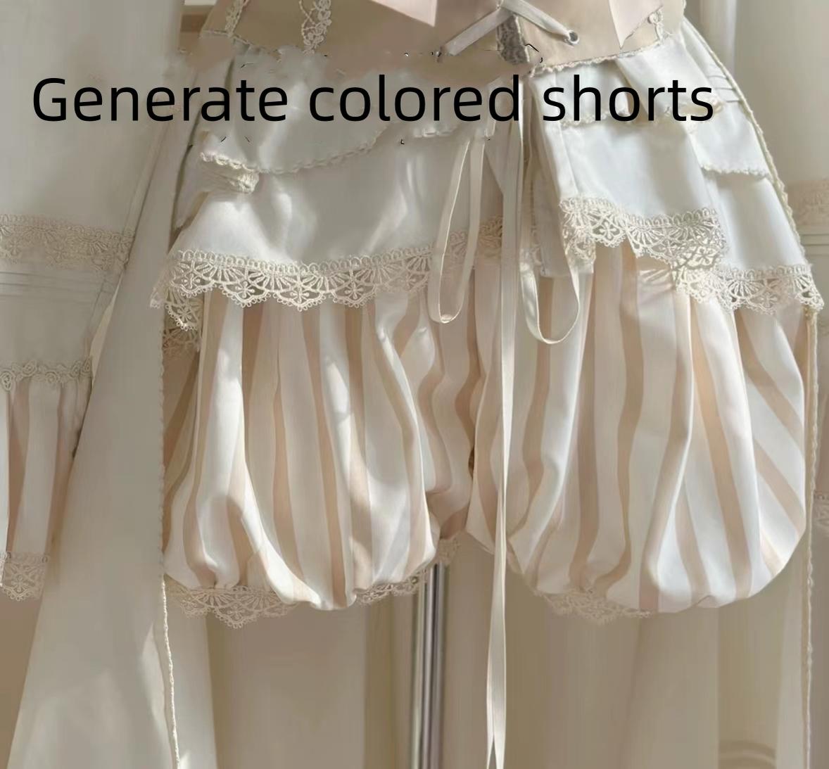 Uncle's Workshop - Ouji Lolita Shirt Set Prince Style Bloomers S Ivory bloomers