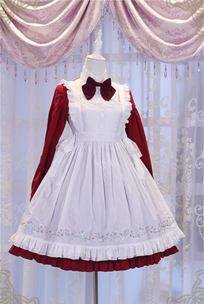 Chess Story~Vintage Lolita Long Sleeve OP Dress   