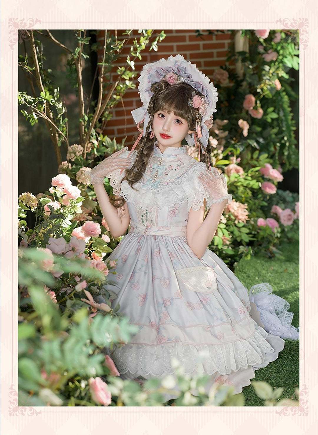 Bramble Rose~Exquisite Luo Shen~Qi Lolita OP Dress Chinese Style Lolita JSK