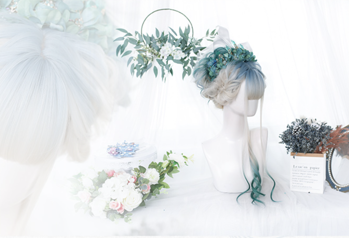 Dalao Home~Long Curly Gentle Gradient Lolita Wig   