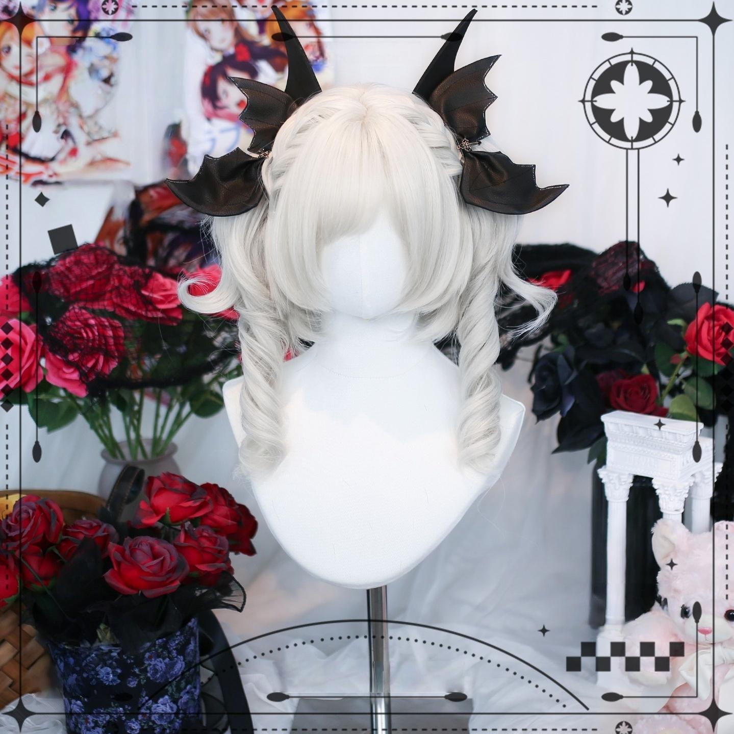 Dalao Home - Daily Lolita Curly Wig, Detachable Double Ponytail 44321:805527