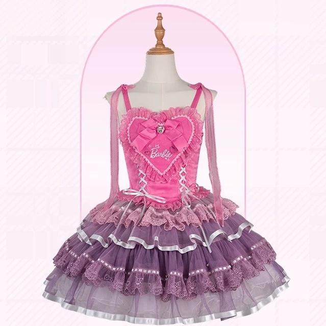 Princess Academy - IP Collab Sweet Lolita JSK Dress, Heart Embroidery (L M S XL XS) 45883:866323