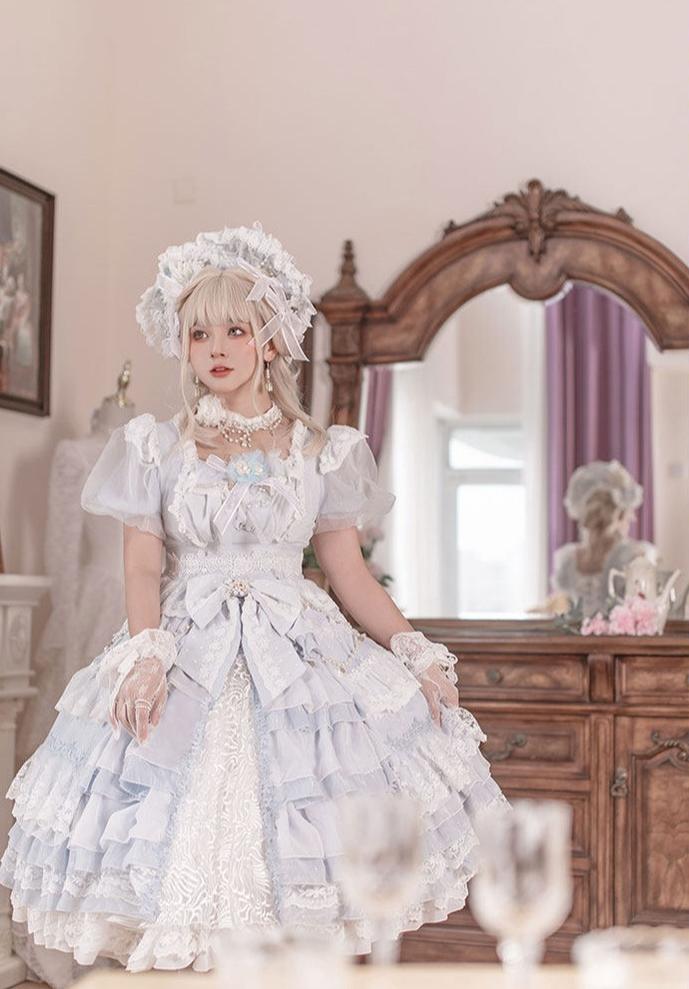 Waltz - Classic Lolita Plus-size OP Dress, Front Opening