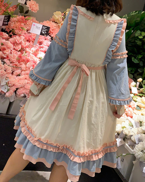 Niu Niu~Plus Size Lolita Dress Oversized OP Long Sleeve   