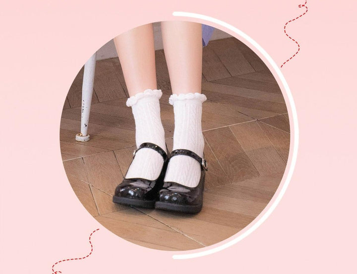 Sosic~Sweet Lolita Mary Jane Flat Shoes   