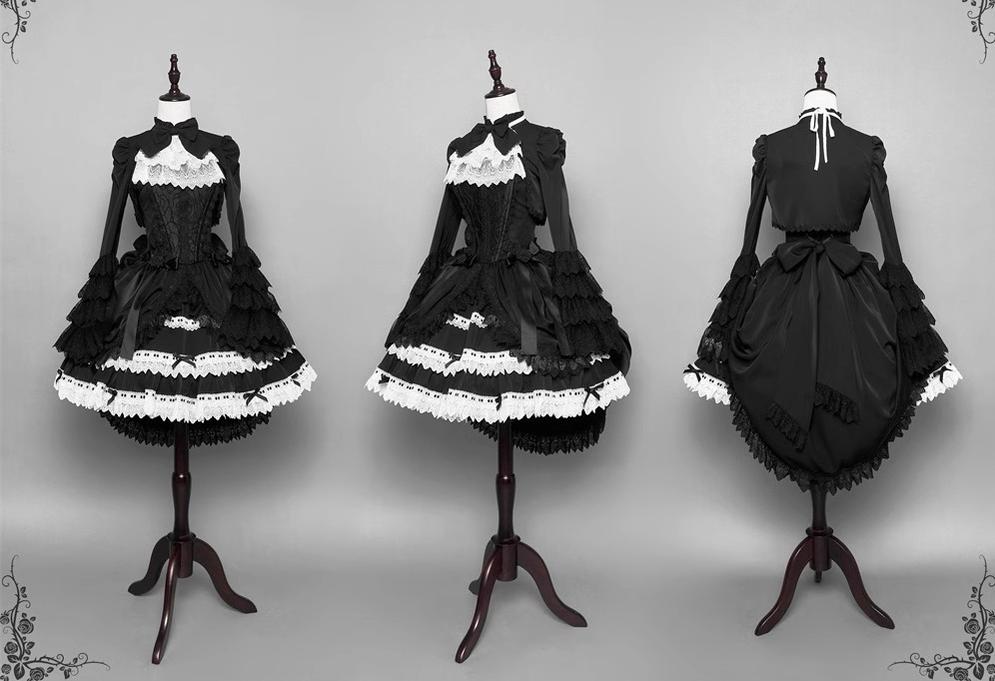 LeMiroir~Saint~Gothic Lolita Bolero Skirt Mermaid Dress Corset 37334:569220