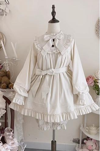 (BFM)Uncle Wall Original~Lullaby~Cotton Lolita OP Dress Kawaii Lolita Bloomers   