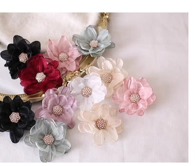 Xiaogui~Elegant Lolita Headdress Organza Flower Hairpin   
