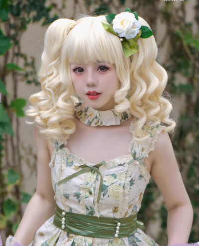 RainbowMe~Kawaii Lolita Curly Short Wig   