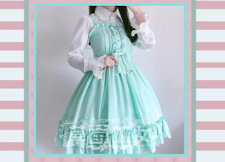 Strawberry Witch~Sweet Lolita JSK Multicolored Lolita Dress 40606:668412