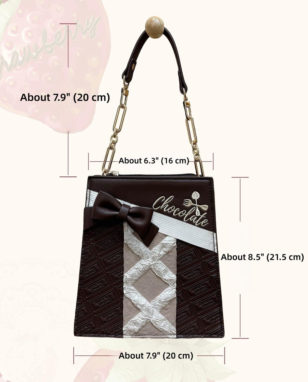Sweet Lolita Heart-shaped Bag, Chocolate Inspired