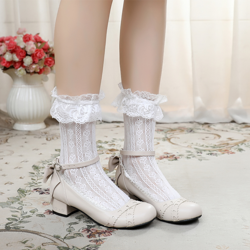 Sosic - Rei Su Su - Sweet Lolita Round Toe Leather Shoes Multicolors
