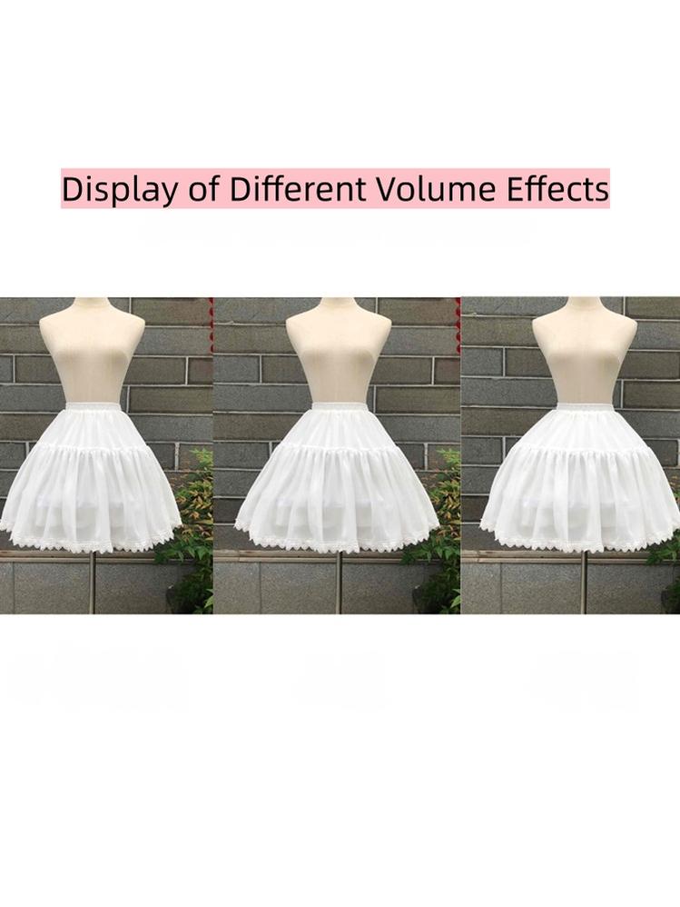 Adjustable Lolita Hoop Puffy Petticoat, 17.7" (45 cm)