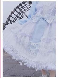 Manyiluo - Elegant Lolita A-type Adjustable Fishbone Pannier