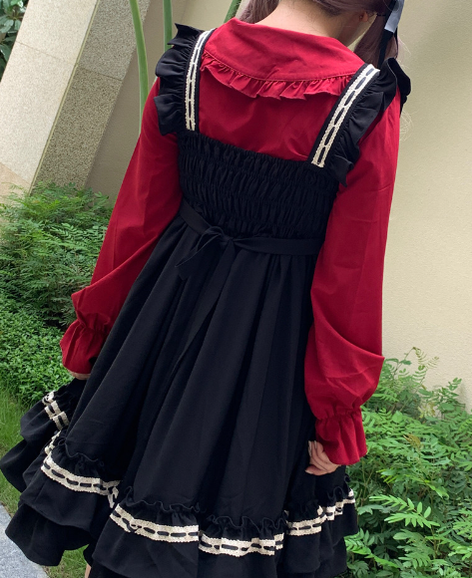 Niu Niu~Plus Size Lolita Blouse Long Sleeve Shirt