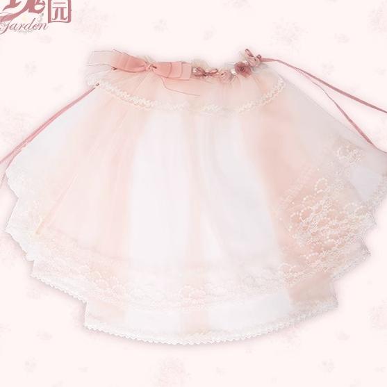 Flower and Pearl Box~Rose Garden~Elegant Lolita Pink Headdress veil  