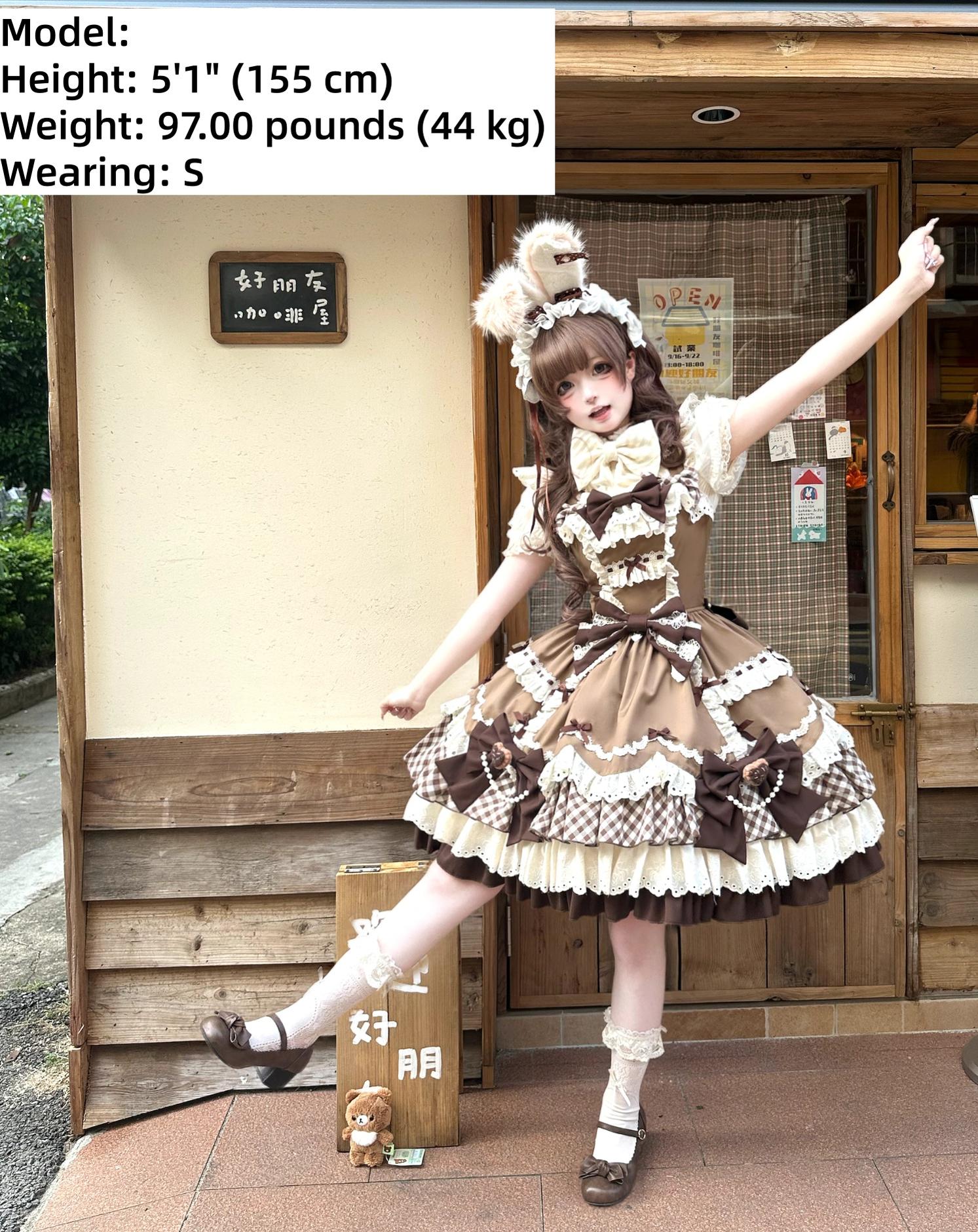 Berry Sweetheart - Sweet Lolita JSK Dress, Four Tiered Hem 44440:808068