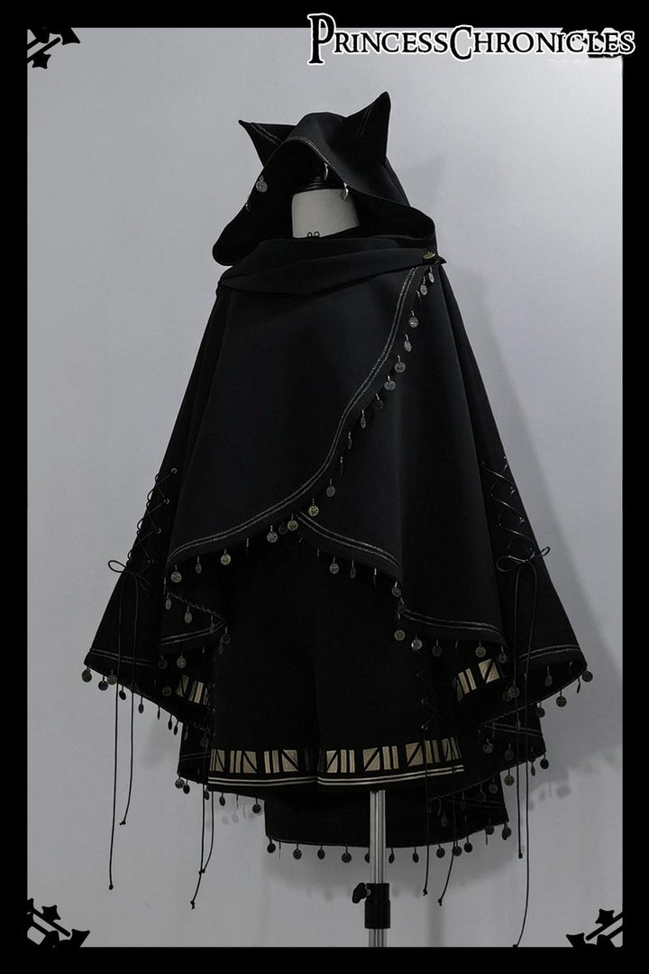 Princess Chronicles~Black Cat~Ouji Lolita Shorts with Embroidered Straight Leg 42388:738712