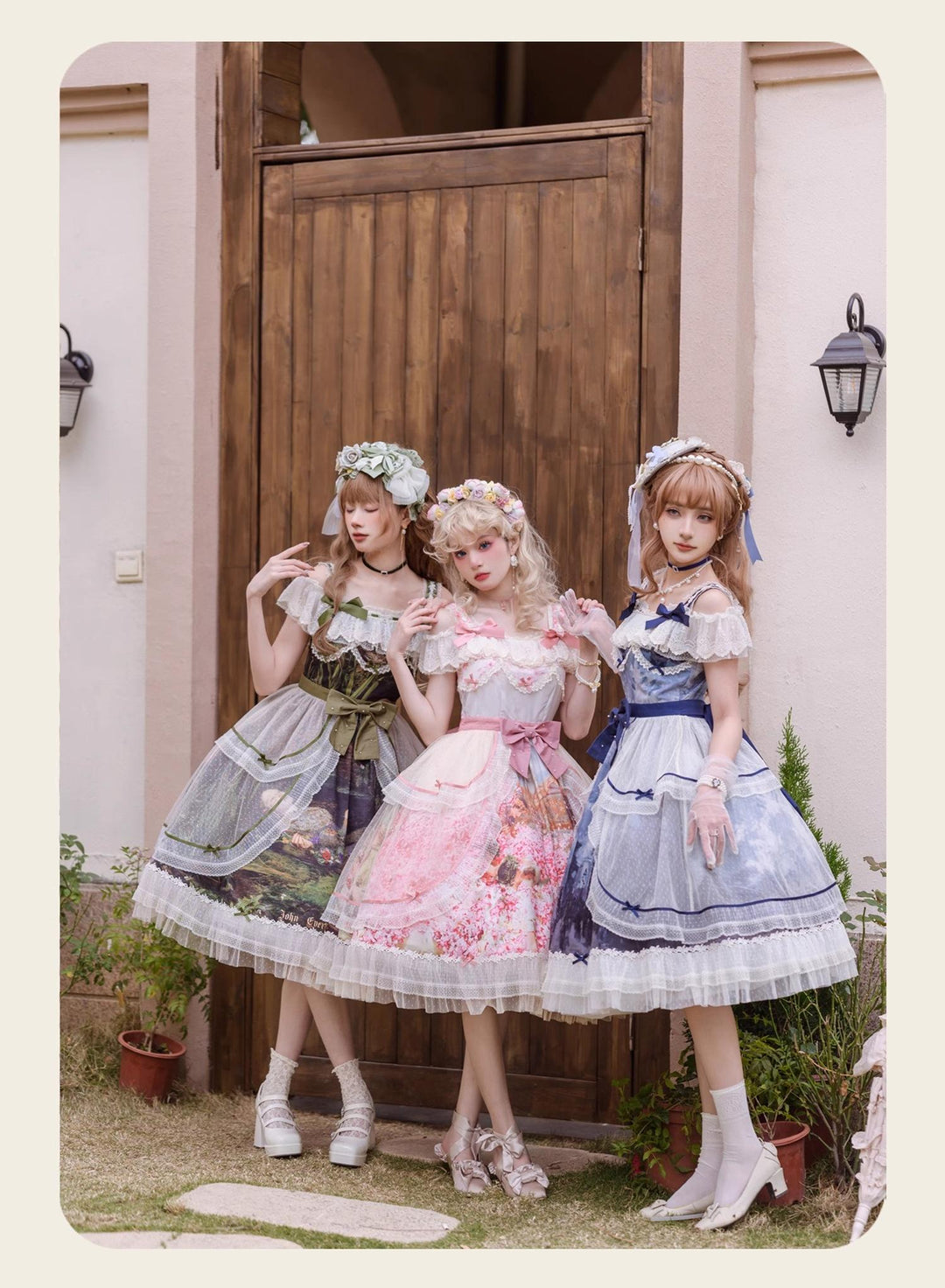 (BFM)Alice In Wonderland~Vintage Elegant Lolita JSK Dress Palace Style Summer Dress   