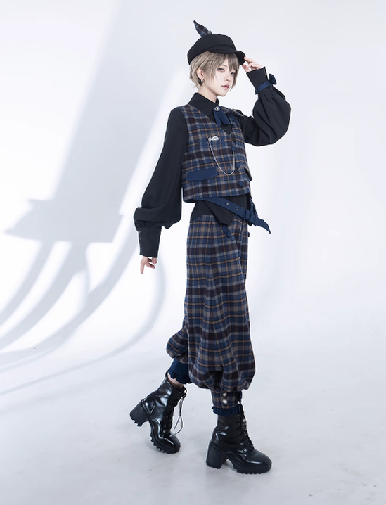 Princess Chronicles - Secret Morning News - Ouji Lolita Pants Vest Set