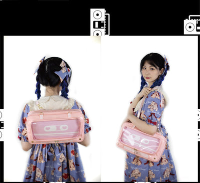 Daylight~Square Magnetic Ita Bag Lolita Fashion Handbag pink  