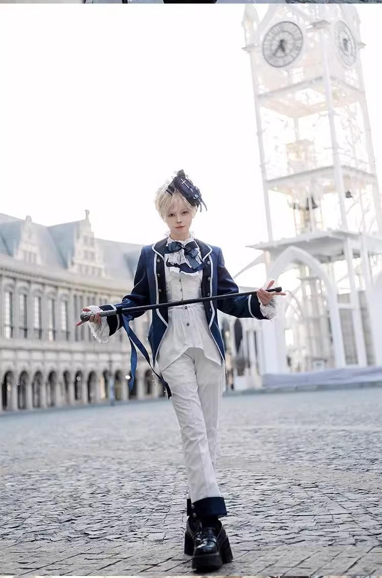 CastleToo~Coffin of Pilgrimage~Ouji Lolita Shorts Suits Prince Male Lolita Shirt
