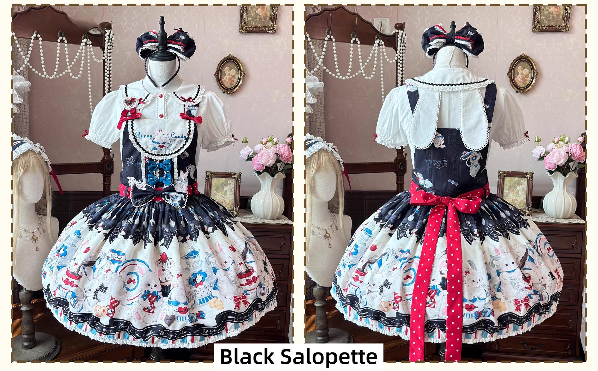 Myth Rabbit Tea Party - Sweet Lolita Dress Set, Bunny Print JSK 44460:809446