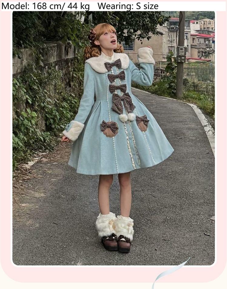 Sakurahime - Sweet Cookie - Sweet Lolita Coat Detachable Cape Pastel Outwear