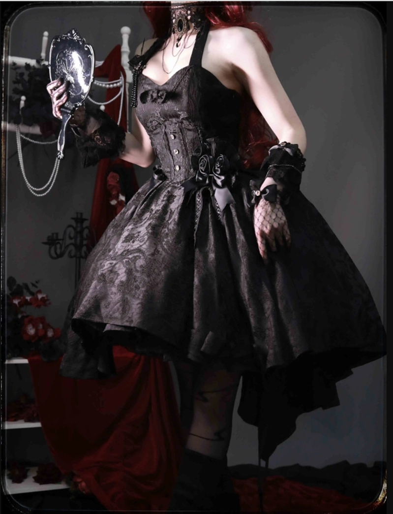 (BFM)Strawberry Duck~Gothic Lolita Dress White Lolita JSK 29578:357468