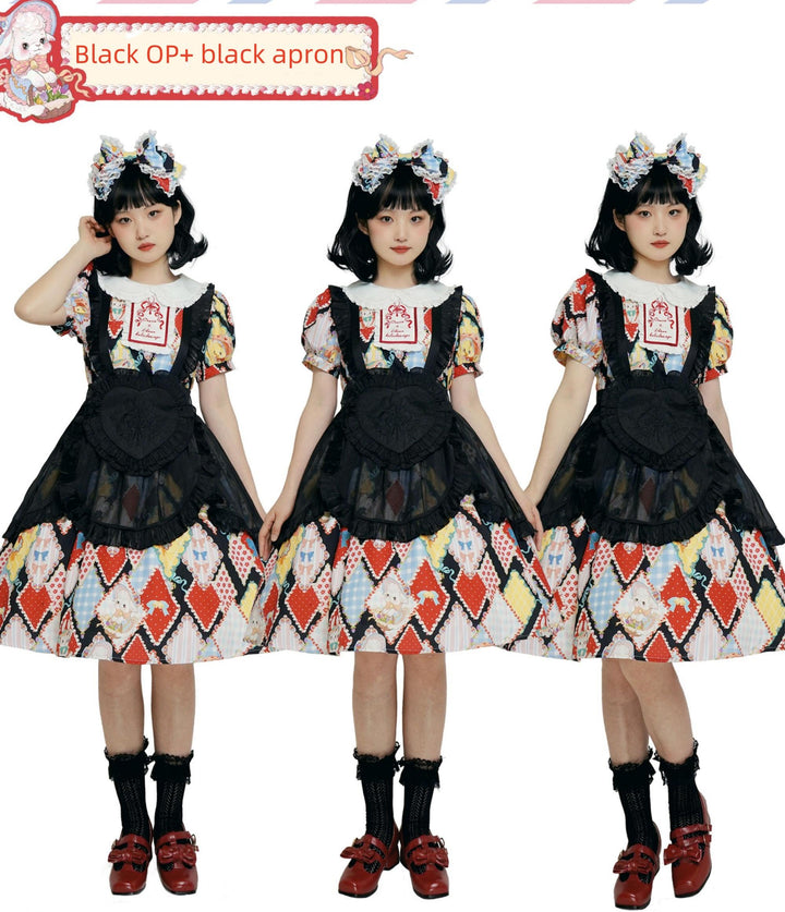 Southern Cross~Showa Kaleidoscope~Sweet Lolita OP SK and JSK with Rabbit Print 42127:727901