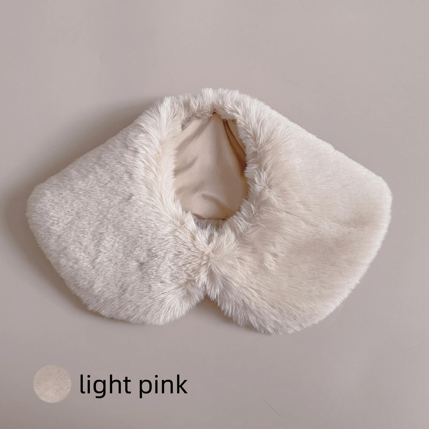 ThirtyHouse~Winter Lolita Faux Lolita Imitation Rabbit Fur Scarf Free size Light pink 