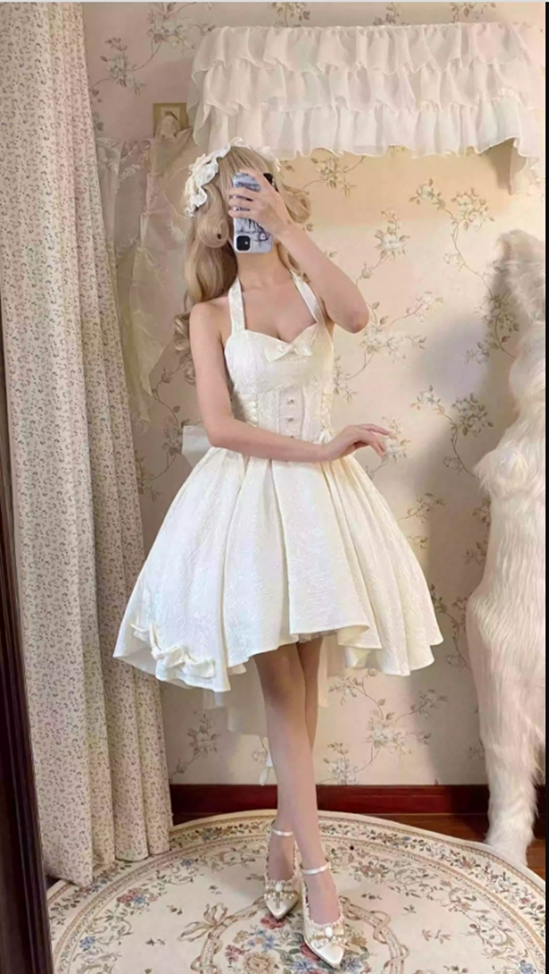(BFM)Strawberry Duck~Gothic Lolita Dress White Lolita JSK 29578:357510
