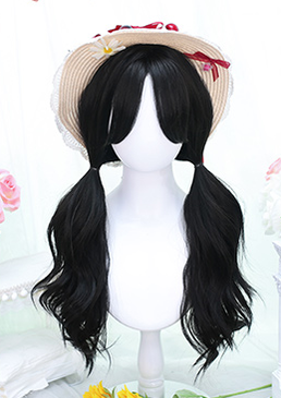 Dalao Home~Contains Items~Natural Lolita Long Curly Black Wig   