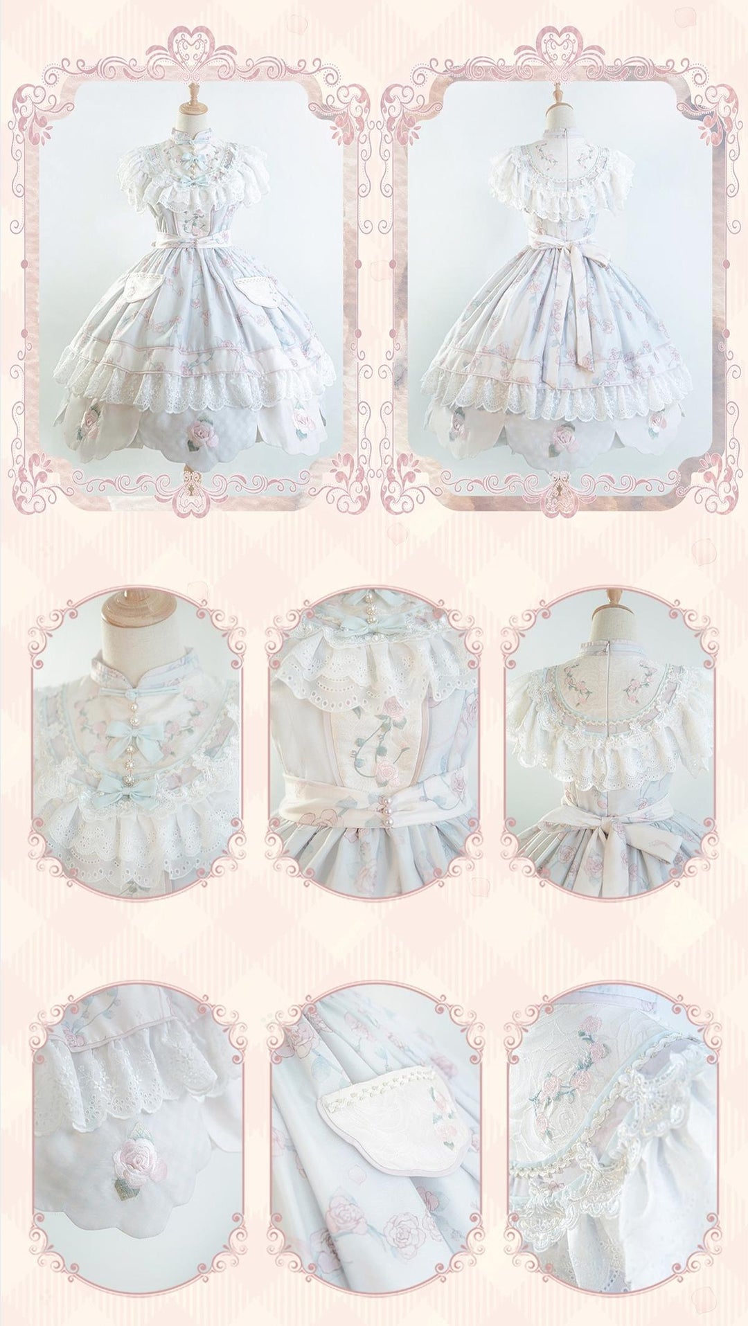 Bramble Rose~Exquisite Luo Shen~Qi Lolita OP Dress Chinese Style Lolita JSK 41402:694178