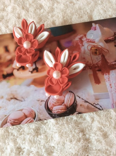 (BFM)Xuanji~Daydream~Koi Princess Lolita Sakura Goldfish Red Hair Side Clip   
