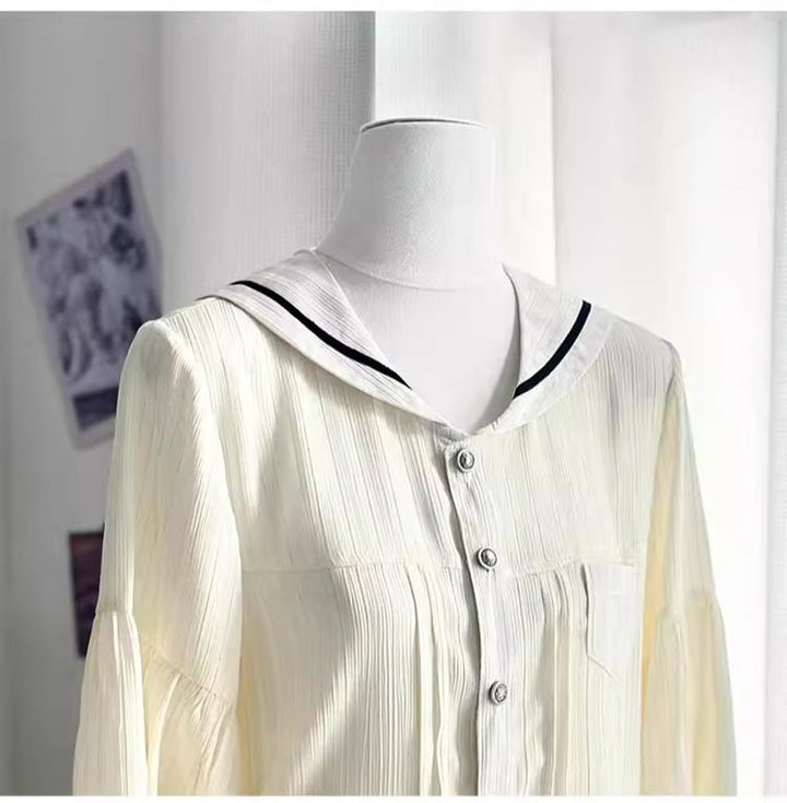 CastleToo - Street Whistle - Bishop Sleeve Ouji Lolita Sailor Blouse, Suspender Shorts